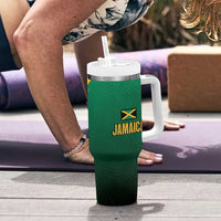 Jamaica Tropical Palm Personalized Tumbler With Handle - Wonder Print Shop