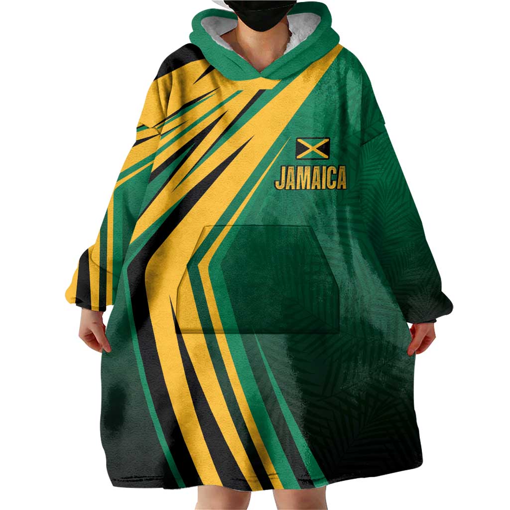 Jamaica Tropical Palm Personalized Wearable Blanket Hoodie - Wonder Print Shop