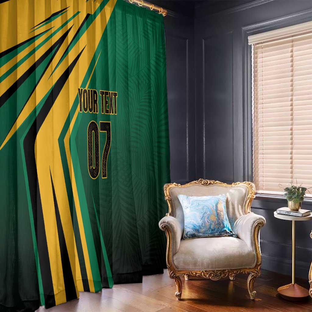 Jamaica Tropical Palm Personalized Window Curtain - Wonder Print Shop