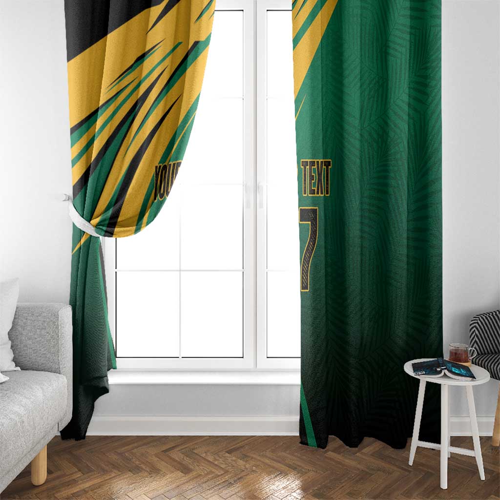 Jamaica Tropical Palm Personalized Window Curtain - Wonder Print Shop