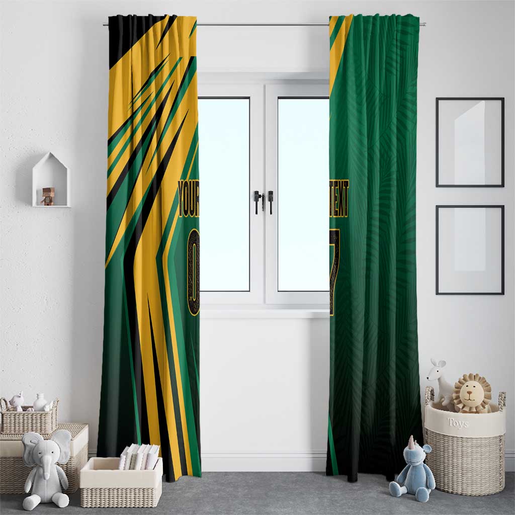 Jamaica Tropical Palm Personalized Window Curtain - Wonder Print Shop