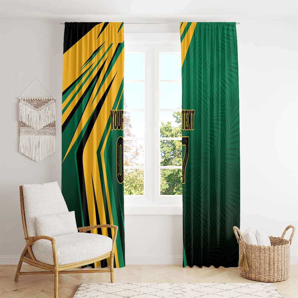 Jamaica Tropical Palm Personalized Window Curtain - Wonder Print Shop
