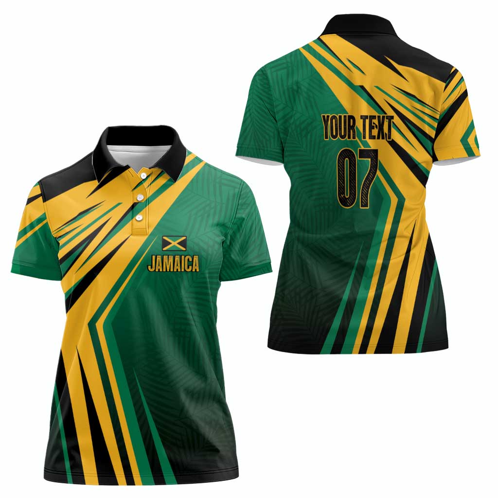 Jamaica Tropical Palm Personalized Women Polo Shirt - Wonder Print Shop