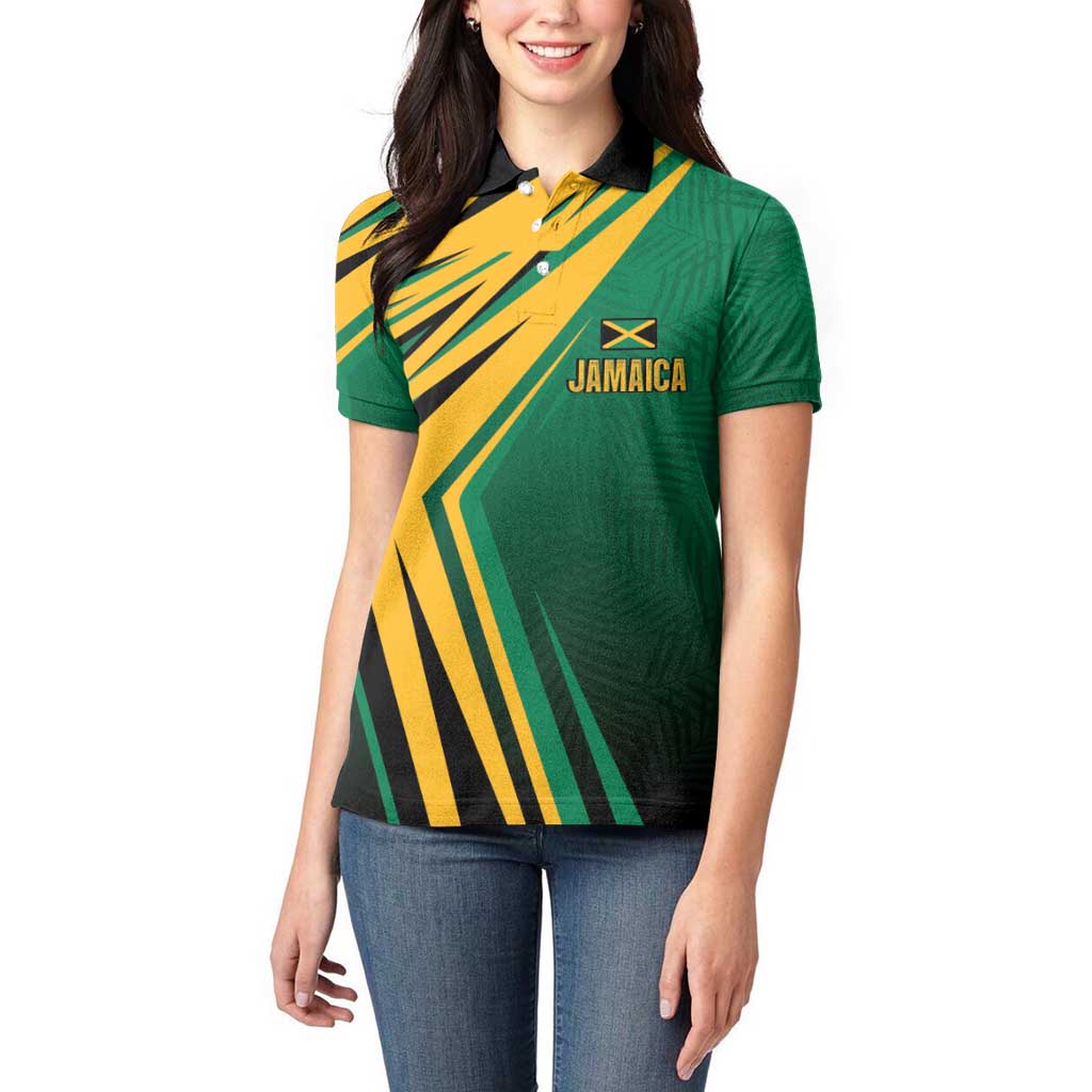 Jamaica Tropical Palm Personalized Women Polo Shirt - Wonder Print Shop