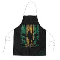 Jamaica One Love Grunge Apron Jamrock - Wonder Print Shop
