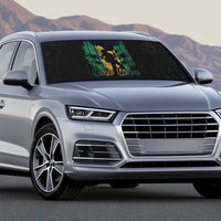 Jamaica One Love Grunge Auto Sun Shade Jamrock - Wonder Print Shop