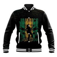 Jamaica One Love Grunge Baseball Jacket Jamrock - Wonder Print Shop
