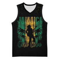 Jamaica One Love Grunge Basketball Jersey Jamrock - Wonder Print Shop