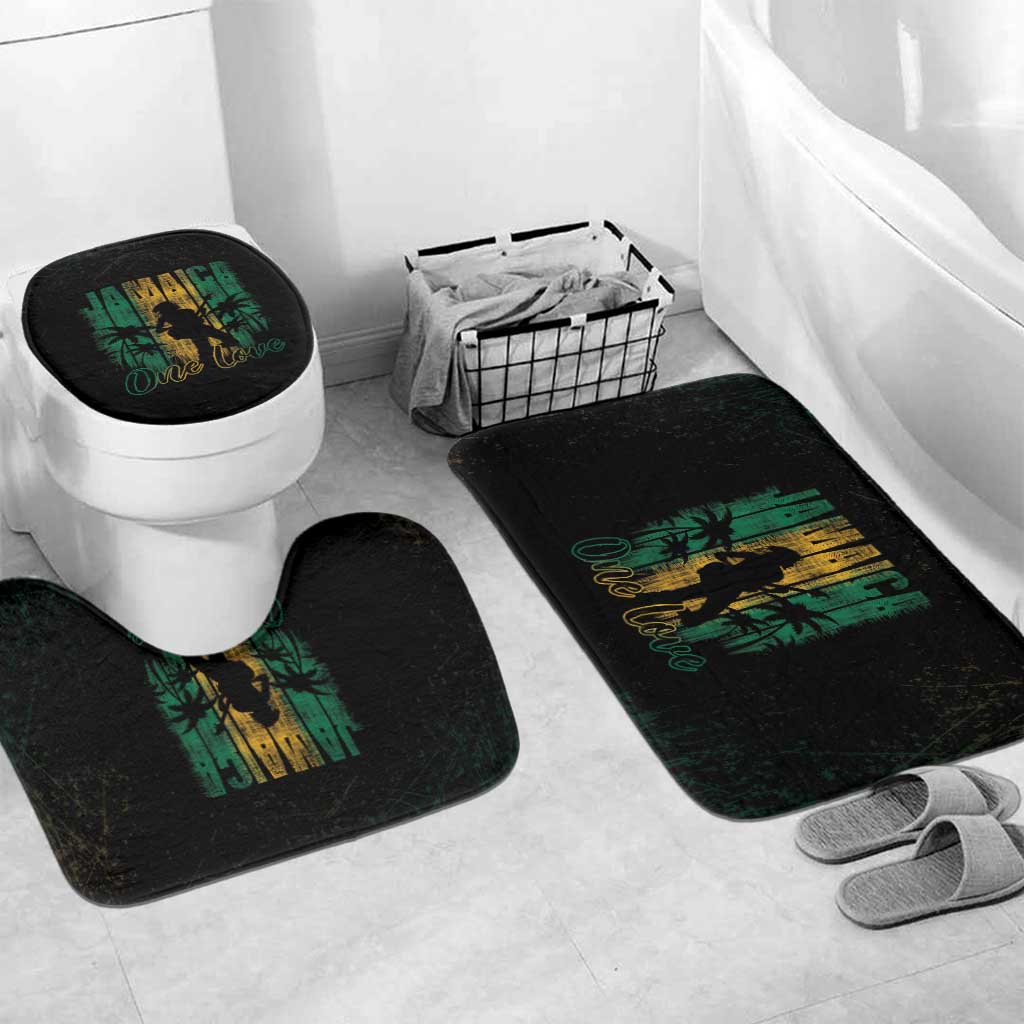 Jamaica One Love Grunge Bathroom Set Jamrock - Wonder Print Shop