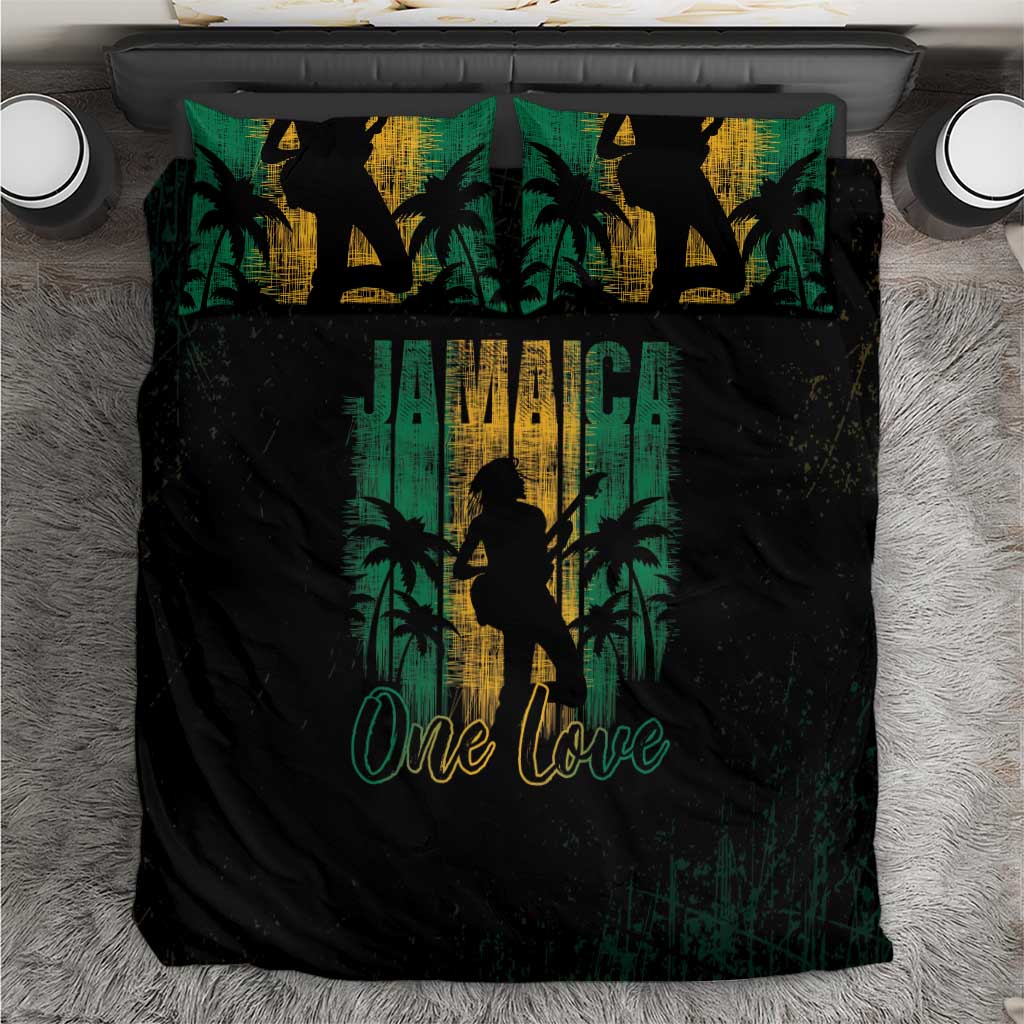Jamaica One Love Grunge Bedding Set Jamrock - Wonder Print Shop