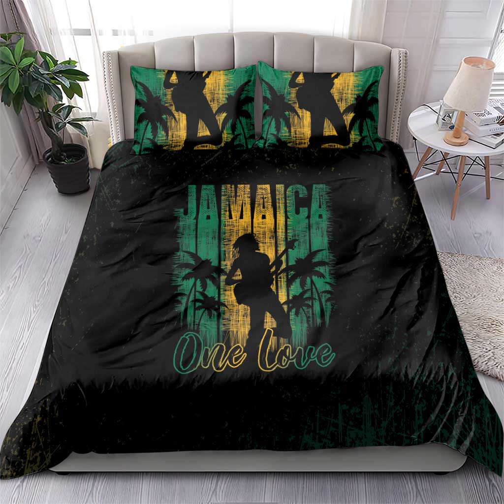 Jamaica One Love Grunge Bedding Set Jamrock - Wonder Print Shop