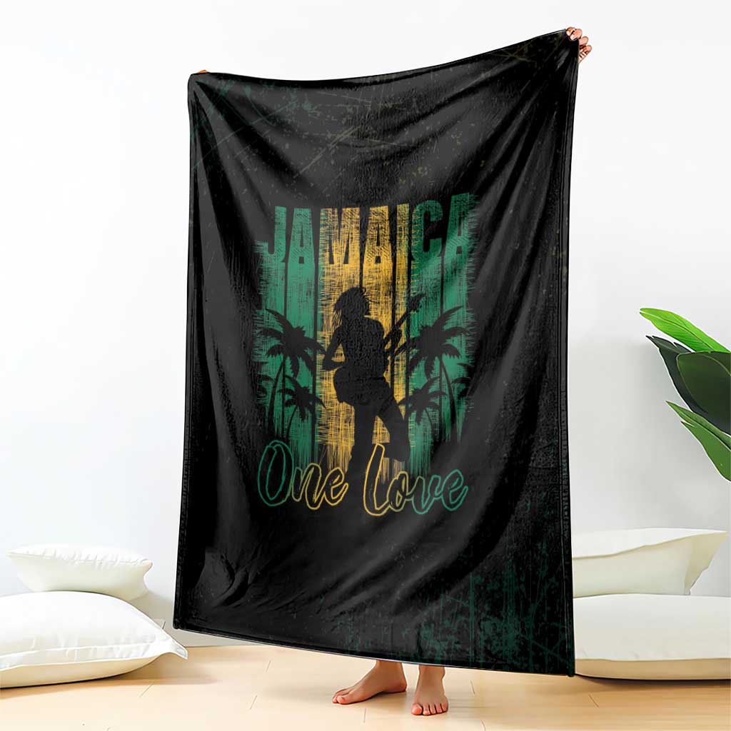 Jamaica One Love Grunge Blanket Jamrock - Wonder Print Shop