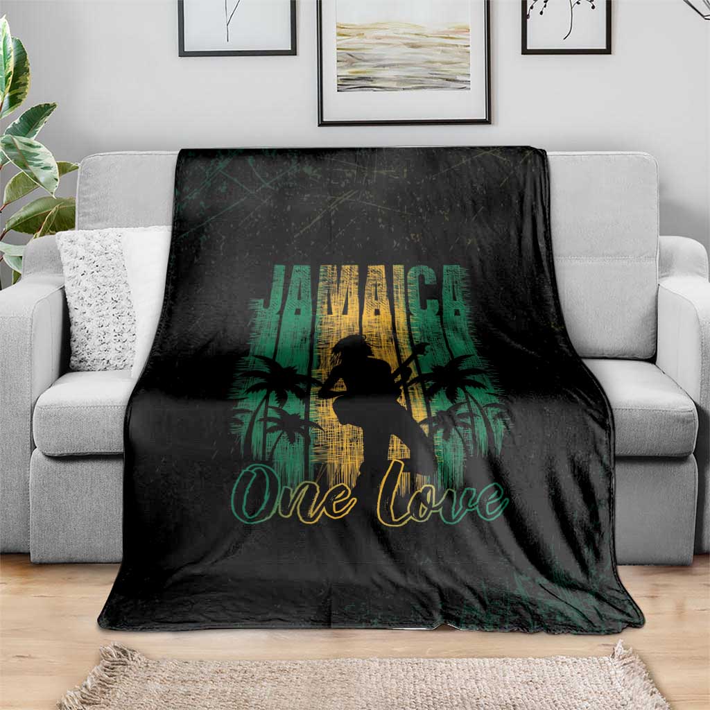 Jamaica One Love Grunge Blanket Jamrock - Wonder Print Shop