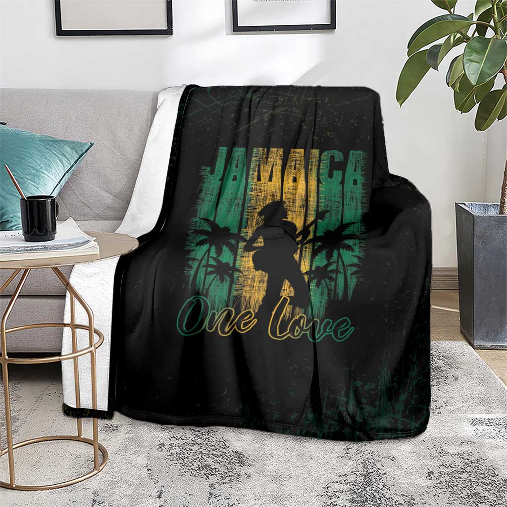 Jamaica One Love Grunge Blanket Jamrock - Wonder Print Shop