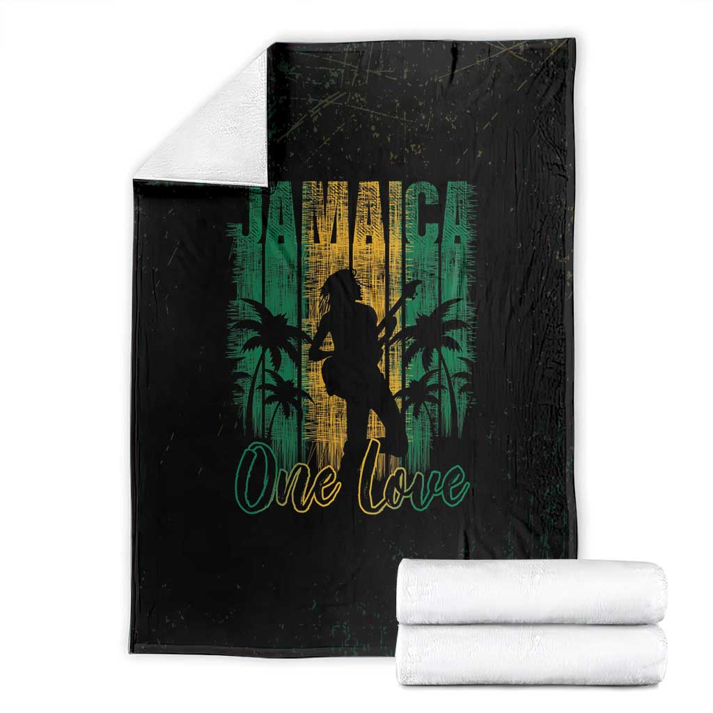 Jamaica One Love Grunge Blanket Jamrock - Wonder Print Shop
