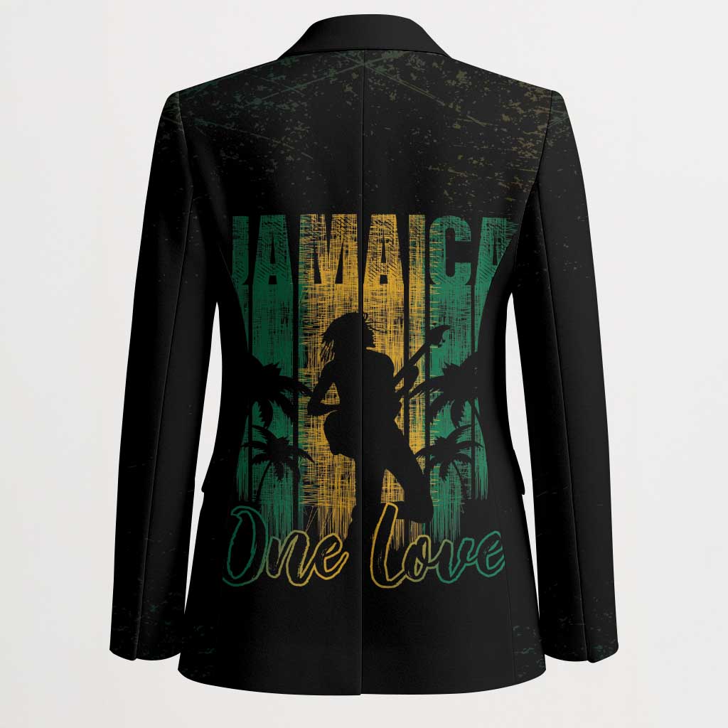 Jamaica One Love Grunge Blazer Jamrock - Wonder Print Shop