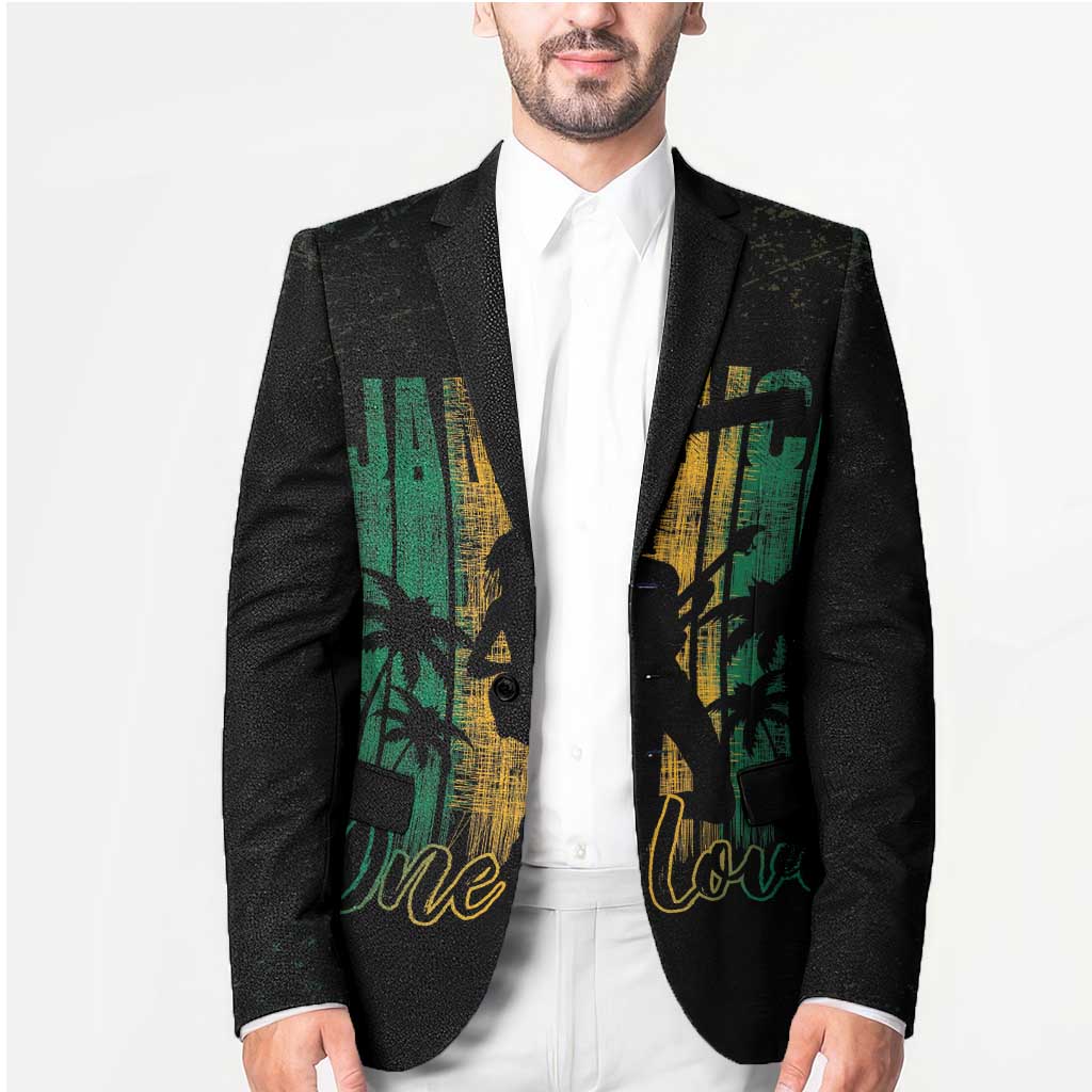 Jamaica One Love Grunge Blazer Jamrock - Wonder Print Shop