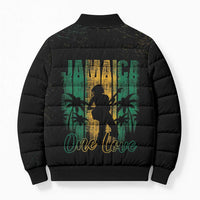 Jamaica One Love Grunge Bomber Puffer Jacket Jamrock - Wonder Print Shop
