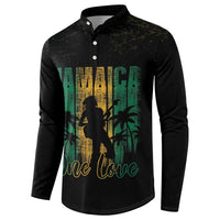 Jamaica One Love Grunge Button Sweatshirt Jamrock - Wonder Print Shop