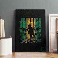 Jamaica One Love Grunge Canvas Wall Art Jamrock - Wonder Print Shop