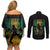 Jamaica One Love Grunge Couples Matching Off Shoulder Short Dress and Long Sleeve Button Shirt Jamrock - Wonder Print Shop