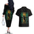 Jamaica One Love Grunge Couples Matching Off The Shoulder Long Sleeve Dress and Hawaiian Shirt Jamrock - Wonder Print Shop