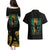 Jamaica One Love Grunge Couples Matching Puletasi and Hawaiian Shirt Jamrock - Wonder Print Shop