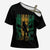 Jamaica One Love Grunge Cross Shoulder Shirt Jamrock - Wonder Print Shop