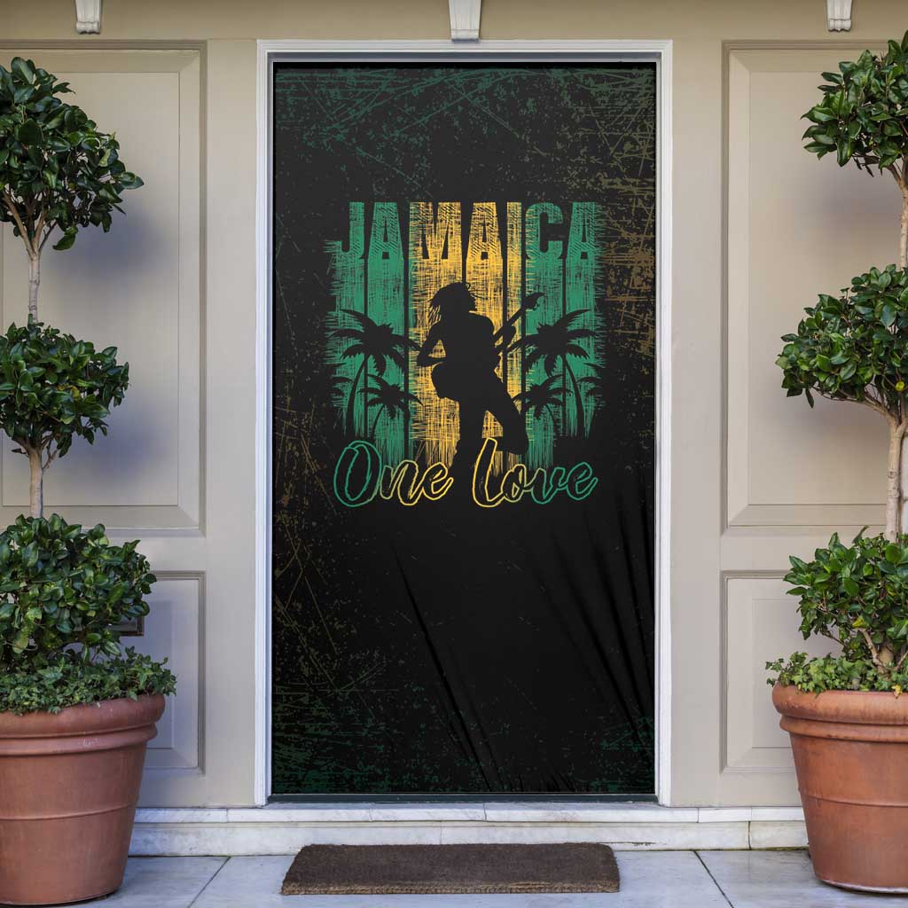 Jamaica One Love Grunge Door Cover Jamrock - Wonder Print Shop