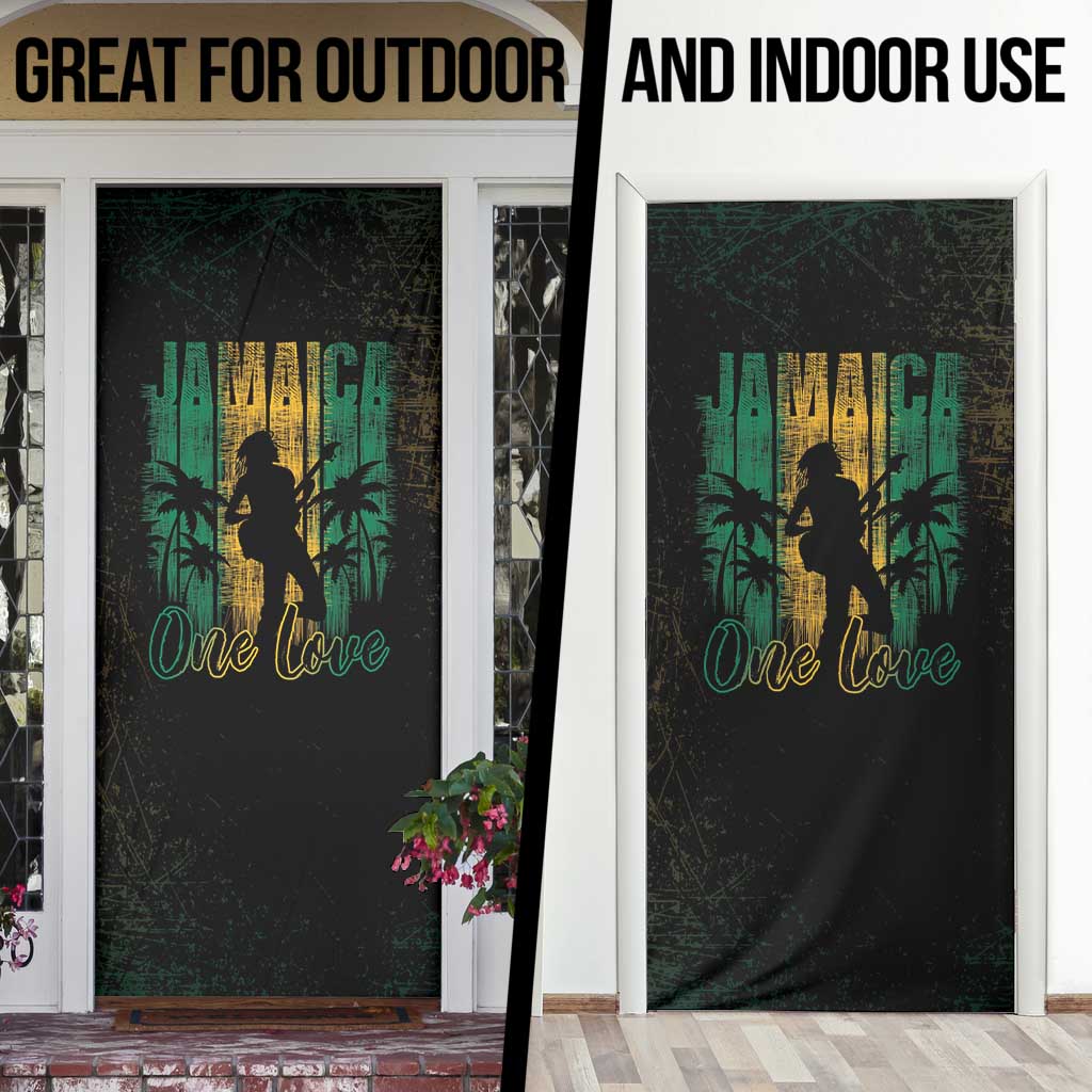 Jamaica One Love Grunge Door Cover Jamrock - Wonder Print Shop