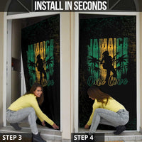 Jamaica One Love Grunge Door Cover Jamrock - Wonder Print Shop