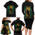 Jamaica One Love Grunge Family Matching Long Sleeve Bodycon Dress and Hawaiian Shirt Jamrock - Wonder Print Shop