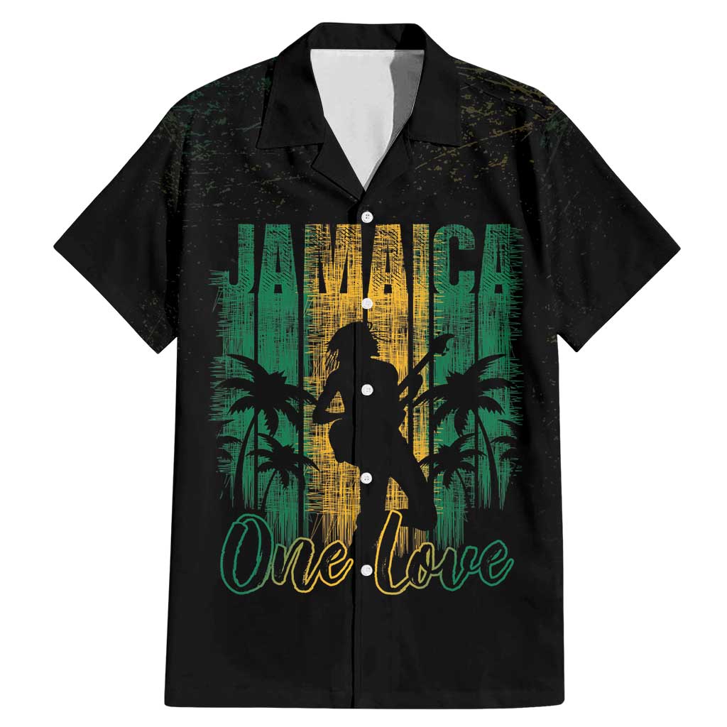 Jamaica One Love Grunge Family Matching Mermaid Dress and Hawaiian Shirt Jamrock - Wonder Print Shop