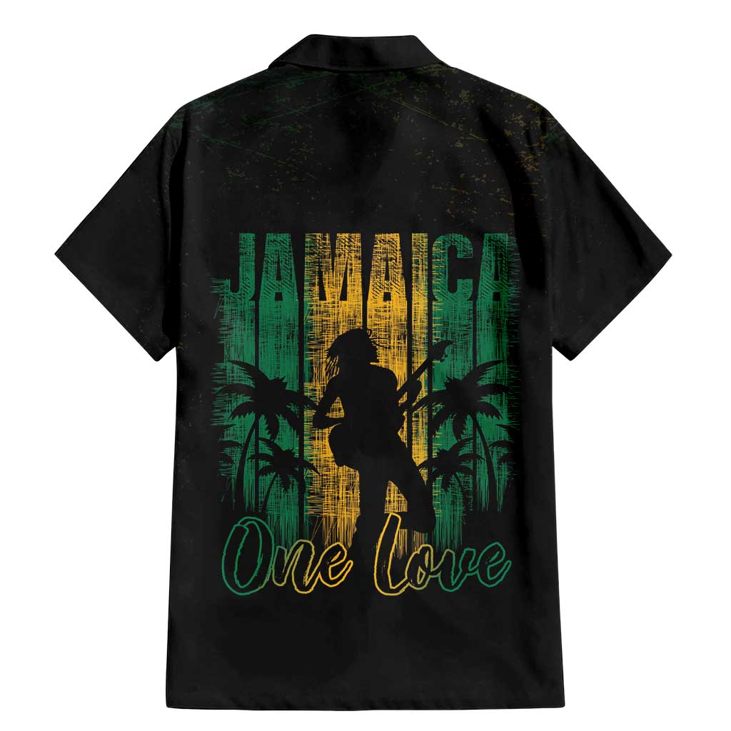 Jamaica One Love Grunge Family Matching Mermaid Dress and Hawaiian Shirt Jamrock - Wonder Print Shop