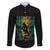 Jamaica One Love Grunge Family Matching Off The Shoulder Long Sleeve Dress and Hawaiian Shirt Jamrock - Wonder Print Shop