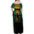 Jamaica One Love Grunge Family Matching Off Shoulder Maxi Dress and Hawaiian Shirt Jamrock - Wonder Print Shop