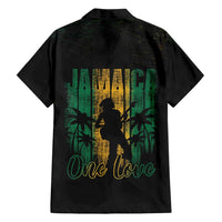 Jamaica One Love Grunge Family Matching Off Shoulder Short Dress and Hawaiian Shirt Jamrock - Wonder Print Shop