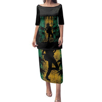 Jamaica One Love Grunge Family Matching Puletasi and Hawaiian Shirt Jamrock - Wonder Print Shop