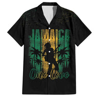 Jamaica One Love Grunge Family Matching Short Sleeve Bodycon Dress and Hawaiian Shirt Jamrock - Wonder Print Shop