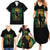 Jamaica One Love Grunge Family Matching Summer Maxi Dress and Hawaiian Shirt Jamrock - Wonder Print Shop