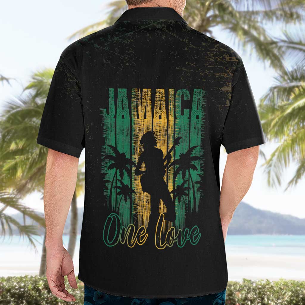 Jamaica One Love Grunge Hawaiian Shirt Jamrock - Wonder Print Shop