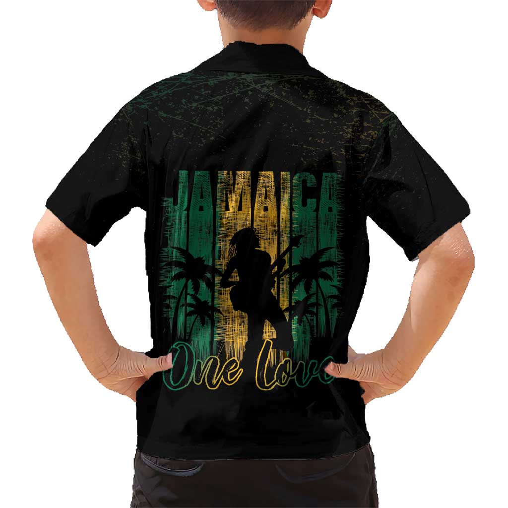 Jamaica One Love Grunge Hawaiian Shirt Jamrock - Wonder Print Shop