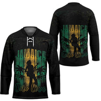Jamaica One Love Grunge Hockey Jersey Jamrock - Wonder Print Shop
