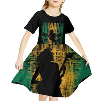 Jamaica One Love Grunge Kid Short Sleeve Dress Jamrock - Wonder Print Shop