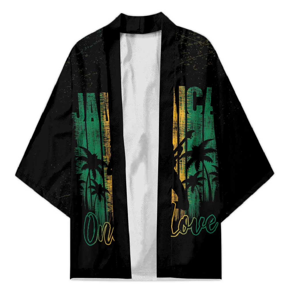 Jamaica One Love Grunge Kimono Jamrock - Wonder Print Shop