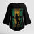 Jamaica One Love Grunge Kimono Sleeve Blouse Jamrock - Wonder Print Shop