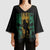 Jamaica One Love Grunge Kimono Sleeve Blouse Jamrock - Wonder Print Shop