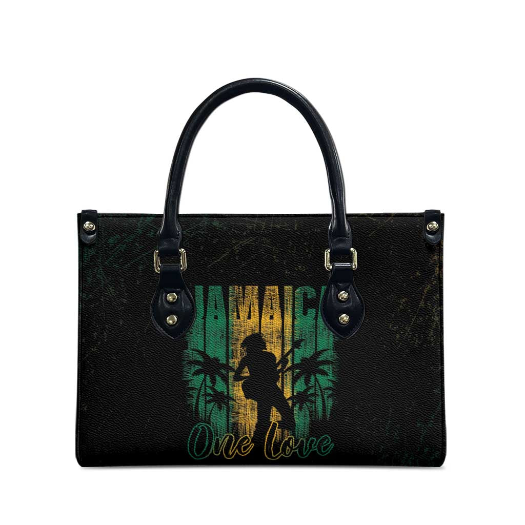 Jamaica One Love Grunge Leather Bag Jamrock - Wonder Print Shop