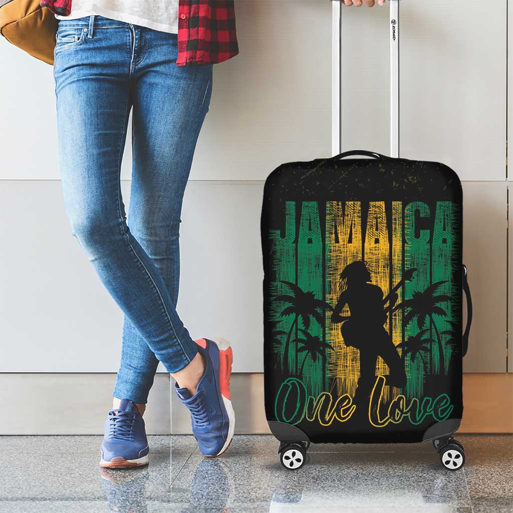 Jamaica One Love Grunge Luggage Cover Jamrock - Wonder Print Shop