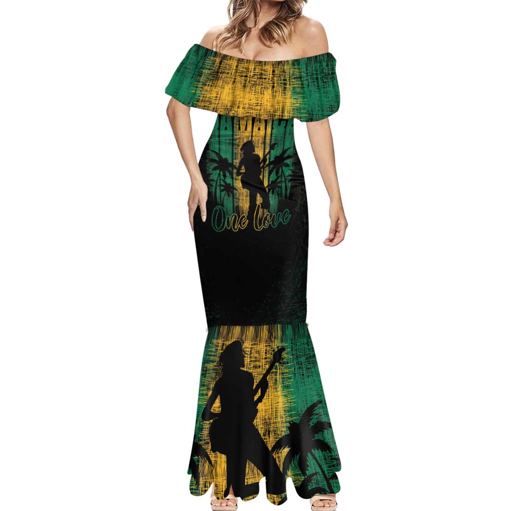Jamaica One Love Grunge Mermaid Dress Jamrock - Wonder Print Shop